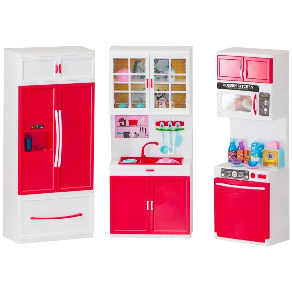 3lü Oyuncak Mutfak Seti Sesli Işıklı-My Happy Kitchen Mutfak - 9