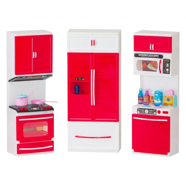 3lü Oyuncak Mutfak Seti Sesli Işıklı-My Happy Kitchen Mutfak - 10