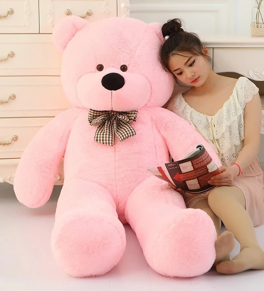 Sevgiliye Özel HEDİYE- 160 cm Papyonlu DEV Boy Peluş Ayı - % 100 YERLİ - 12