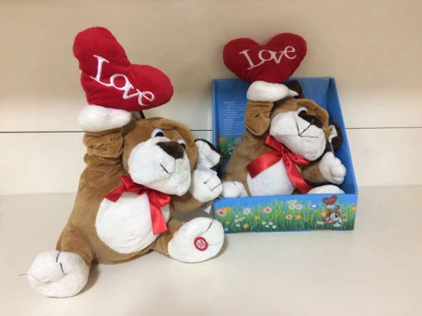 SEVGİLİYE HEDİYE, Higher LOVE şarkısı ile Hareketli Sevimli Peluş Köpek