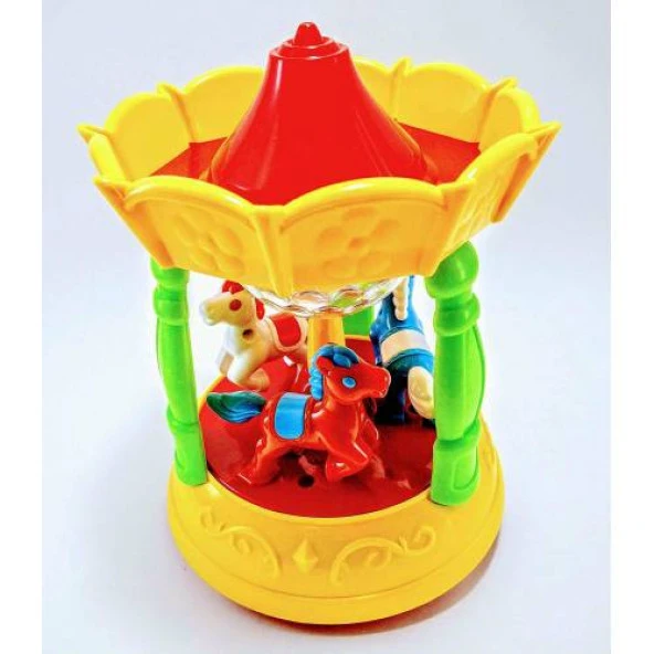Müzikli - Projektörlü Oyuncak Atlı Karınca - Carousel - 3