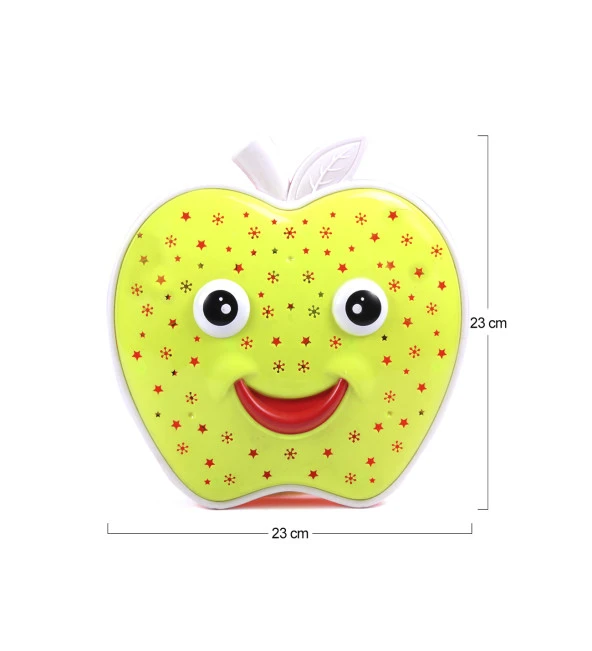Müzikli - Projektörlü Oyuncak Çarp & Dön Özellikli Happy Apple - 3
