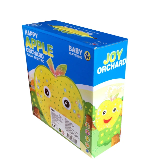 Müzikli - Projektörlü Oyuncak Çarp & Dön Özellikli Happy Apple - 5