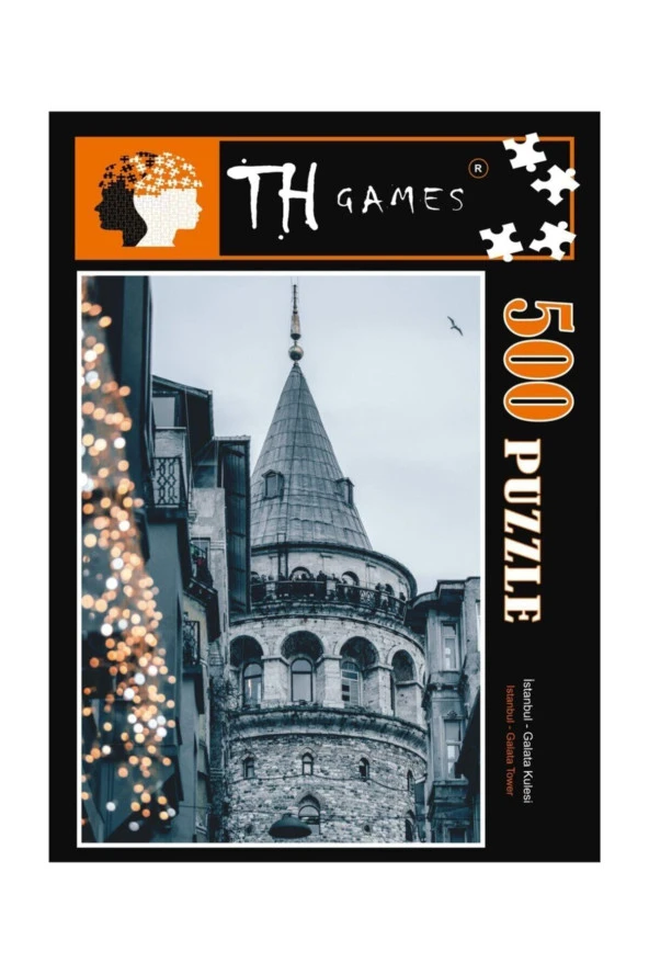 500 Parça Kutulu İstanbul Galata Kulesi Puzzle 48cm x 68cm