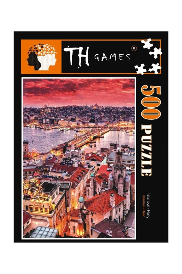 500 Parça Kutulu İstanbul Haliç Puzzle 48cm x 68cm