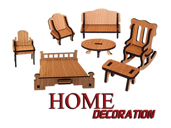 Puzzle 3D Ahşap Yapboz Home Decoration Özel Ev 30 Parça - 2