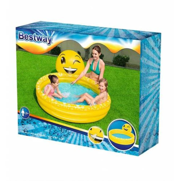 Bestway 53081, Emojı Temalı, Burnundan Su Püstürken Şişme Havuz - 7