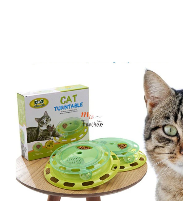 Ödüllü Kedi Mama Kabı - Cat Turntable - Eğlenceli Kedi Oyuncağı - 2
