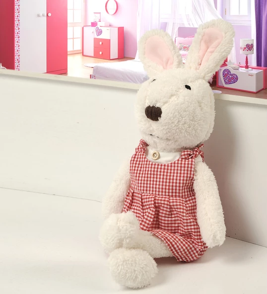 İthal 1. Kalite Peluş Sevimli Tavşan Arkadaşım 45 cm - 4