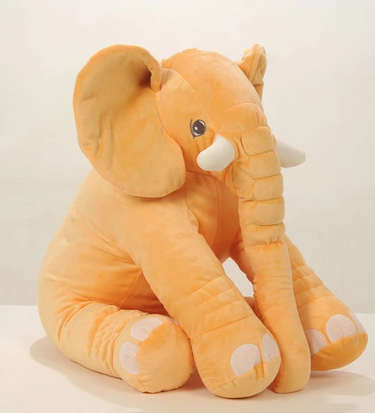 Uyku Arkadaşım Peluş Fil - Büyük Yumuşacık (75 cm)-Sevgiliye HEDİYE - 9