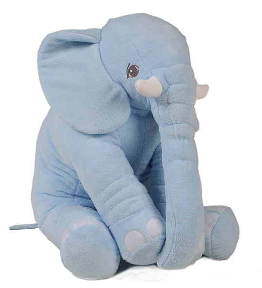YASTIK HEDİYELİ-Uyku Arkadaşım Peluş Fil - Büyük Yumuşacık(85 cm)- Sevgiliye HEDİYE - 9