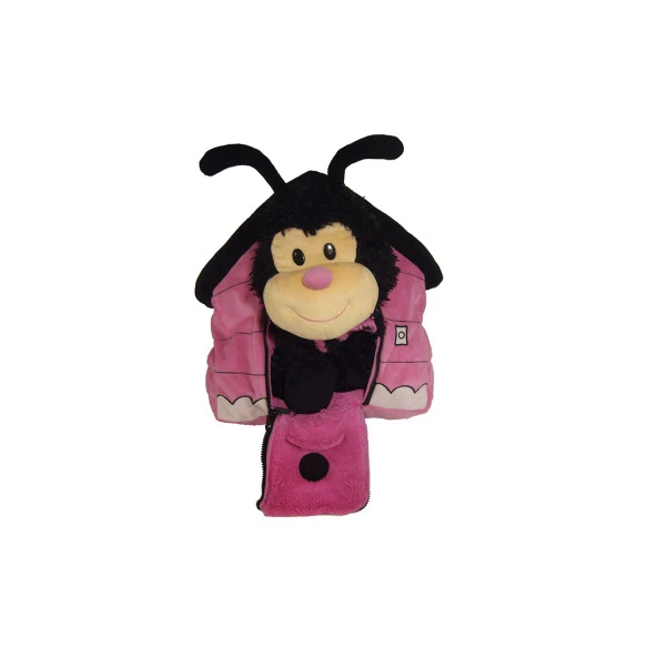 Happy Nappers - 2 in 1, Peluş Uğur Böceği ve Ev-Yastık Birarada.. - Resim 2