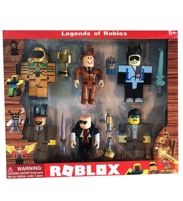 ROBLOX, MEGA Boy Oyuncak Figür Set - 6 Figürlü ve Aksesuarları