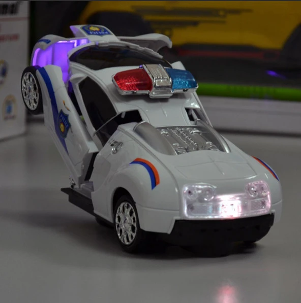 Transformers-Robota Dönüşen Işıklı, Sesli, Sensörlü Polis Arabası - 3