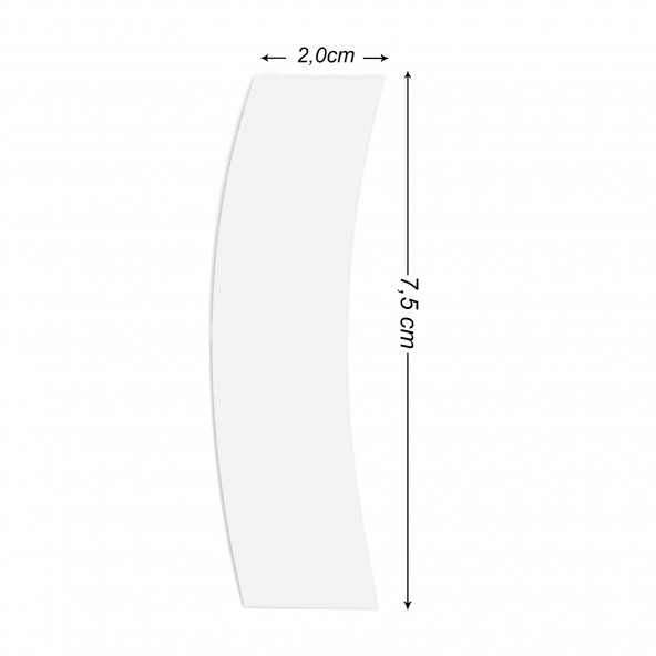 Walker Tape No-Shine Mini's Protez Saç Bandı Oval (Parlama Yapmaz) 3/4'' x 3'' (2,5cm x 7.5cm) 72 Adet - 4