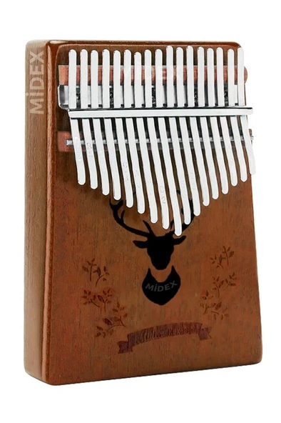 Midex KLX-880-PAK Hakiki Ağaç Kalimba 17 Tuşlu Full Set - Resim 2
