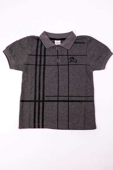 ERKEK ÇOCUK TSHİRT ÇİZGİLİ POLO YAKA A5 - 3