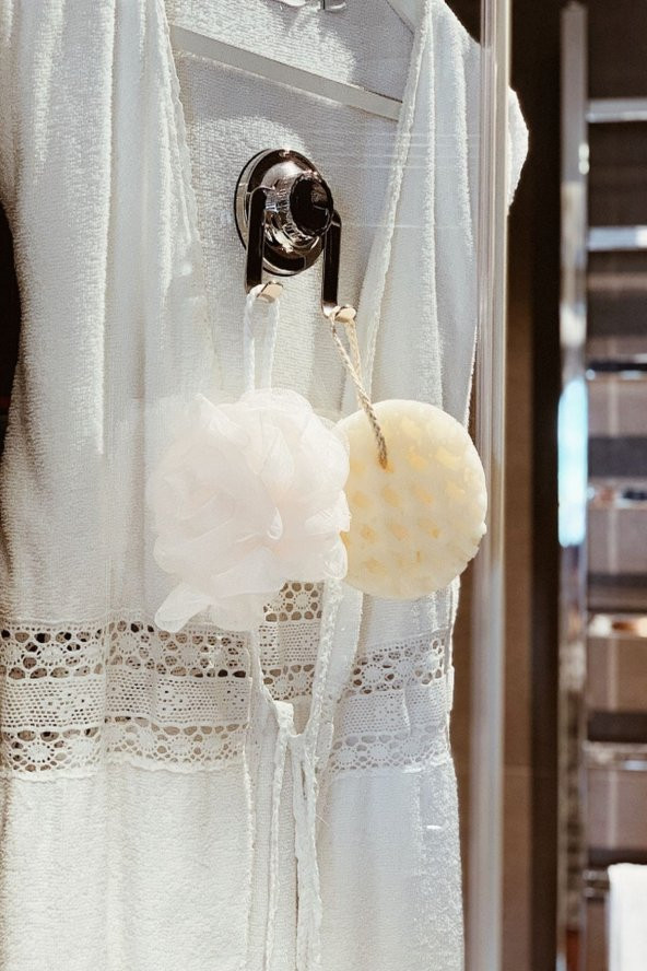 2li Bej Banyo Lifi Ve Sünger Seti