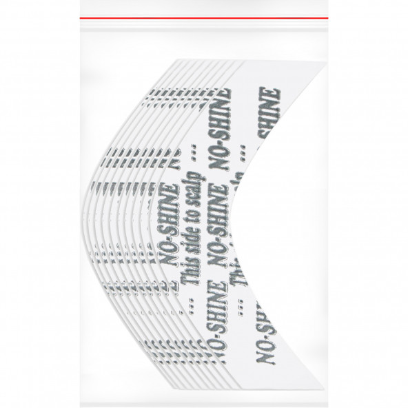 Walker Tape No-Shıne Protez Saç Bandı Oval (Parlama Yapmaz) ''A'' (2,0cm x 7.5cm) 36 Adet