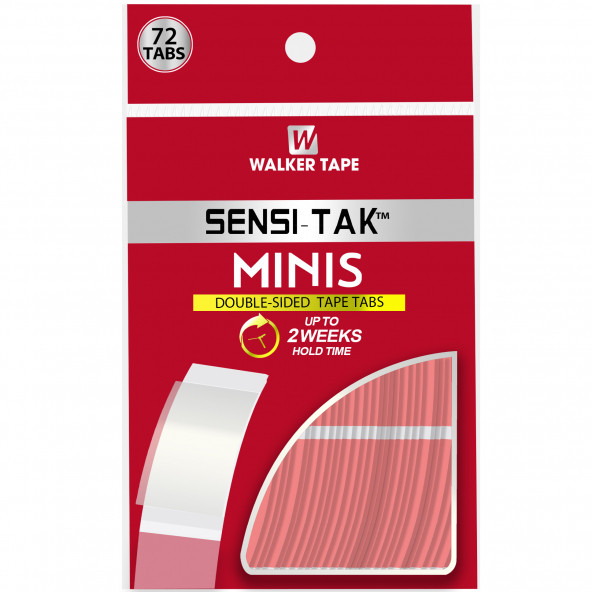 Walker Tape Sensi Tak™ Mini's Protez Saç Bandı Oval (2,0cm x 7,5cm) 72 Adet