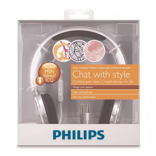 Philips SHM7110U/10 Mikrofonlu Kulak Üstü Kulaklık Beyaz - 3