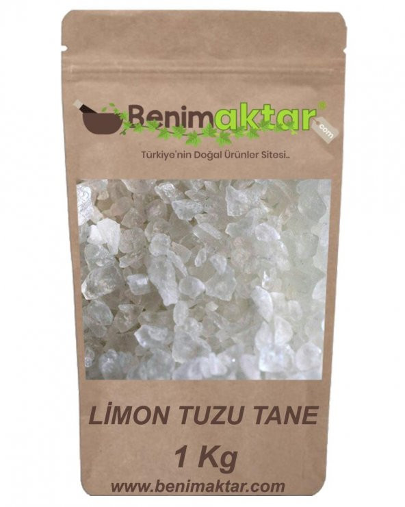 BenimAktar Limon Tuzu Tane 1.Kalite 1 Kg