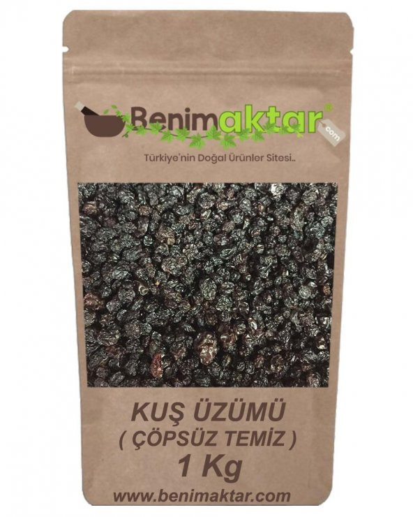 BenimAktar Kuş Üzümü 1 Kalite Çöpsüz 1 Kg