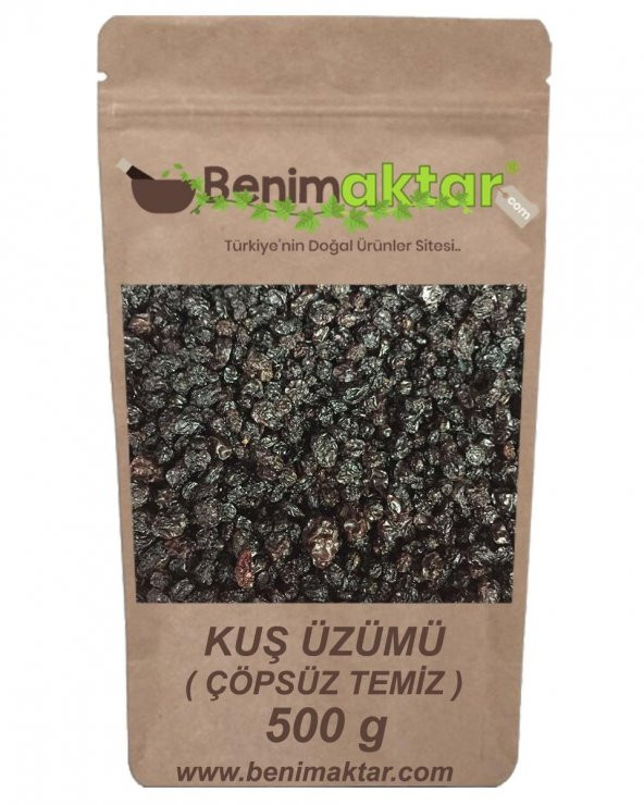 BenimAktar Kuş Üzümü 1 Kalite Çöpsüz 500 Gr