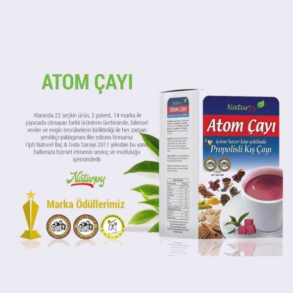 Naturpy Propolisli Atom Çayı 150 gr