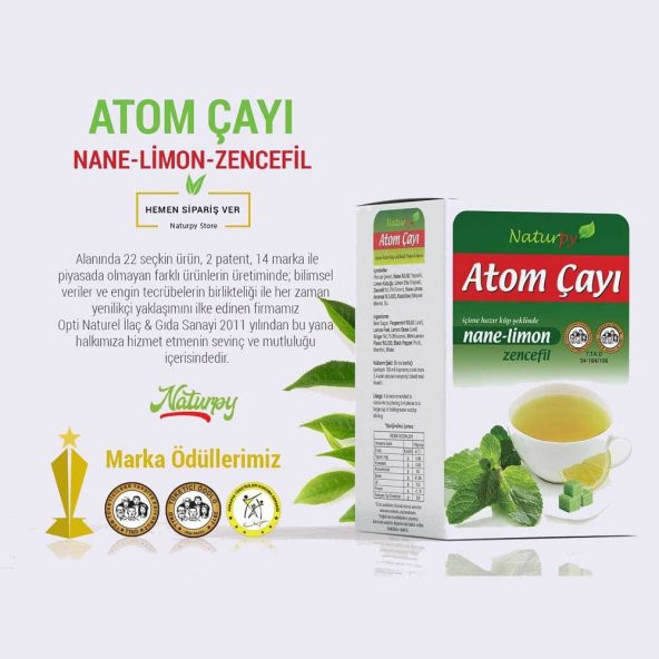 Naturpy Nane Limon Atom Çayı 150 gr