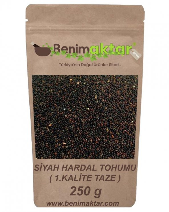 BenimAktar Hardal Tohumu Siyah Yeni Mahsül 250 Gr - 1