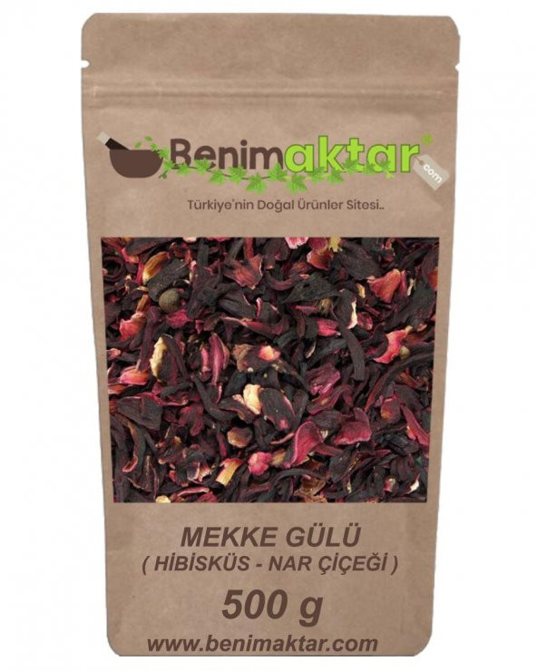 BenimAktar Mekke Gülü Hibisküs Nar Çiçeği 500 Gr
