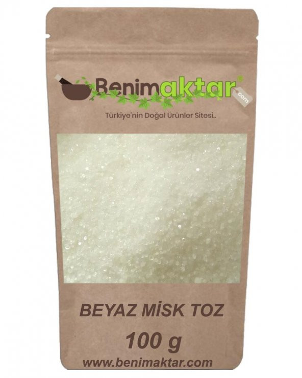 BenimAktar Beyaz Misk Toz 100 Gr