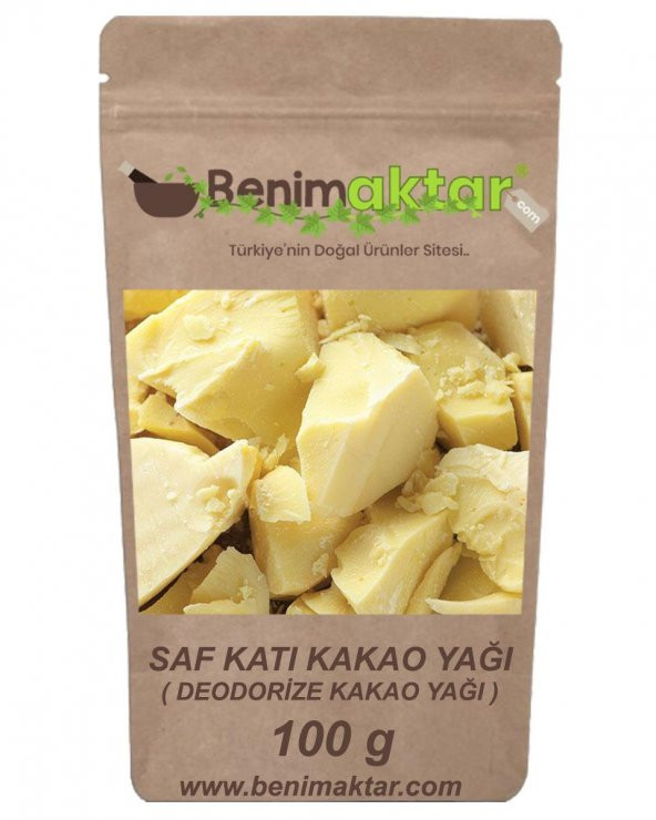 BenimAktar Deodorize Katı Kakao Yağı Saf Dökme 100 Gr