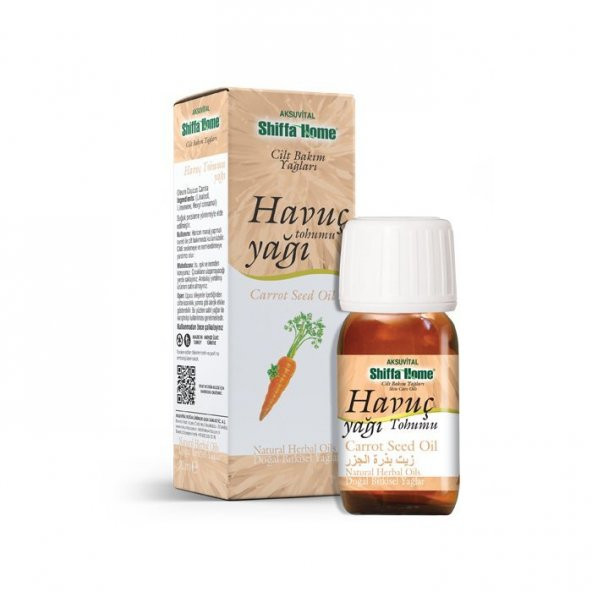 Shiffa Home Havuç Tohumu Yağı 20 ml
