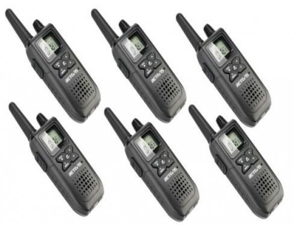RETEVİS RT 41 Pmr El Telsiz 6 Lı Set