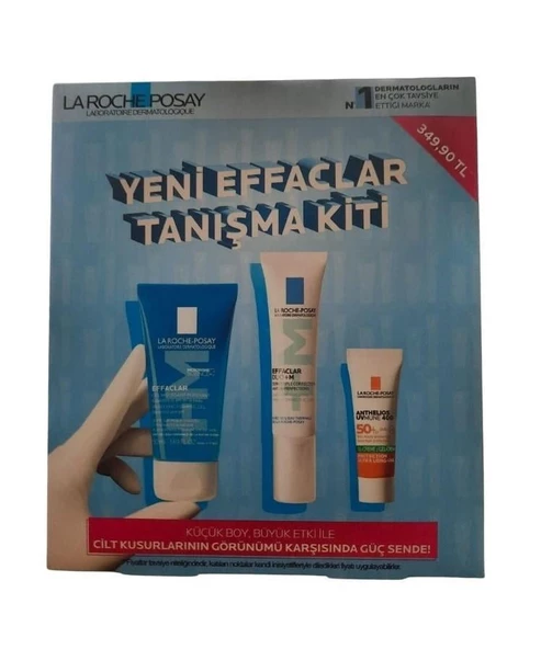 La Roche Posay Yeni Effaclar Tanışma Kiti Jel 50 ml + 15 ml Duo+ M + Yağlı Cilt Güneş Kremi