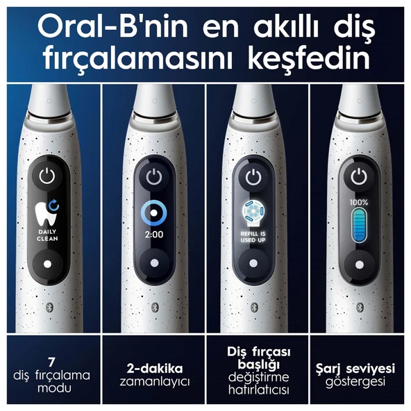 Oral-B iO 10 Şarjlı Diş Fırçası Stardust Beyaz - 2