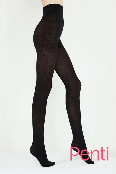 Penti Pamuklu Külotlu Çorap 500 Siyah ürün görseli