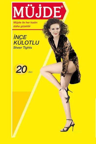 Müjde 20 Den İnce Külotlu Çorap 57 Ten - 2