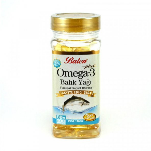 Balen Omega 3 Balık Yağı Softjel 1380 mg 100 Adet Kapsül - 1