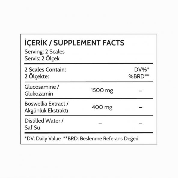 Biomet BMT S1 Glukozamin Ak Günlük Ekstresi 500 ml - 3