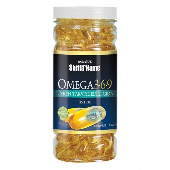 Shiffa Home Omega 3 6 9 Softjel 1000 mg x 100 Adet