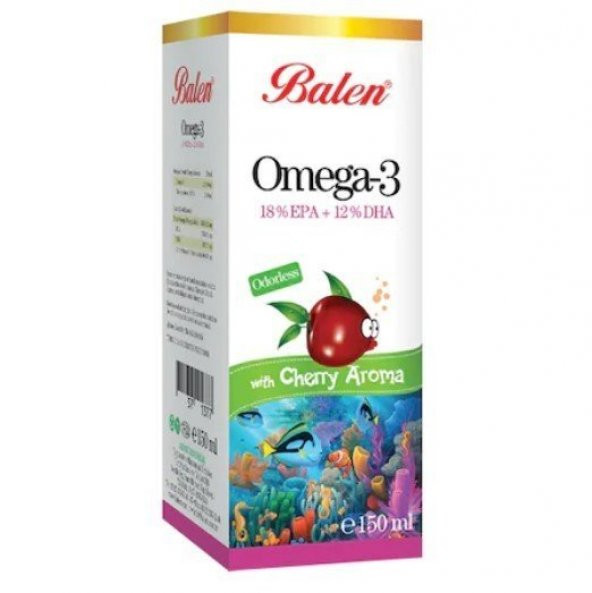 Balen Omega 3 Balık Yağı Visne Aromalı Şurup 150 ml