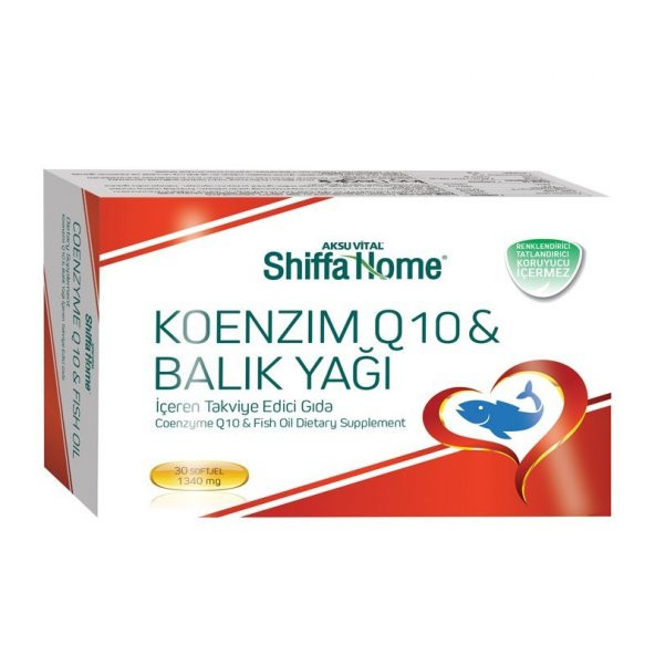 Shiffa Home Koenzim Q10 ve Balık Yağı Softjel 30 Adet