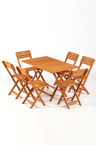 6+1 Minderli Balkon Bahçe Mutfak Bistro Set Katlanır Masa-sandalye - ANTRASİT - 2