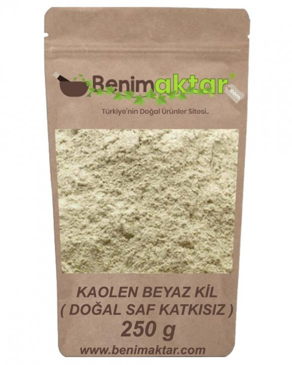 BenimAktar Beyaz Kil Kaolen Kil Toz 250 Gr