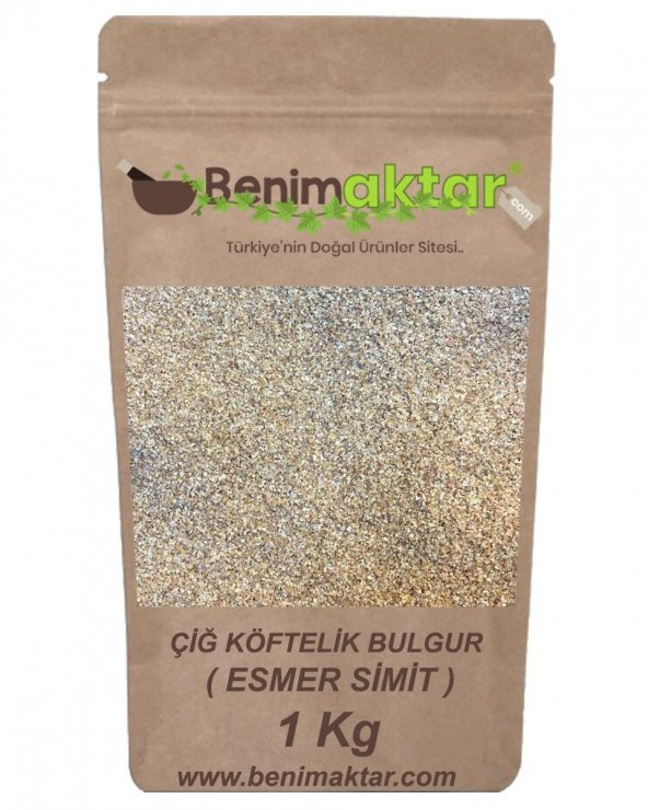 BenimAktar Bulgur Çiğ Köftelik Simit Esmer 1 Kg