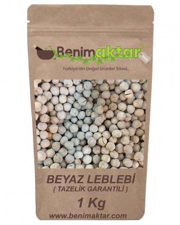 BenimAktar Beyaz Leblebi Tazelik Garantili 1 Kg