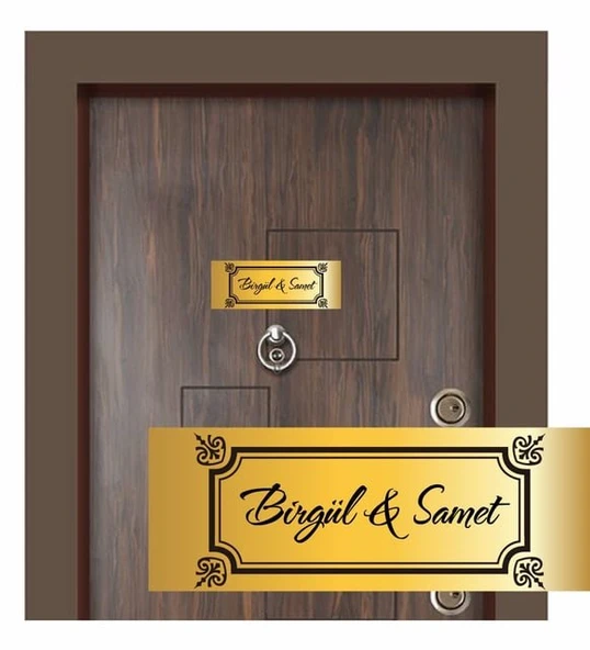 Kişiye Özel Kapı Yazısı - Metal Kapı İsimliği - Dolap İsimliği ürün görseli